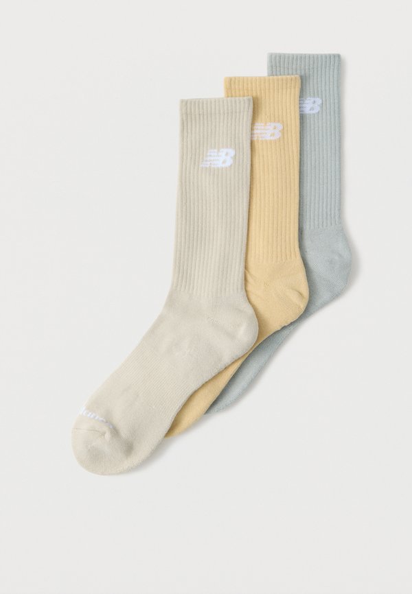 New Balance EVERYDAY SEASONAL CREW UNISEX 3 PACK - Socks - beige/off-white
