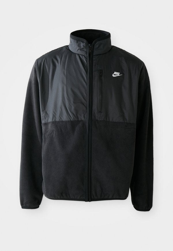 Nike Sportswear CLUB WINTERIZED - Fleece jacket - black/white