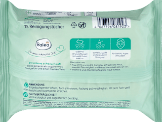Abschminktücher 3in1 erfrischend Balea