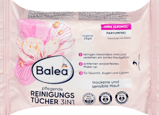 Abschminktücher Pflegend 3in1 Balea