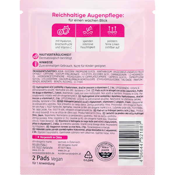 Augenpads Hydrogel Holo (1 Paar) Balea