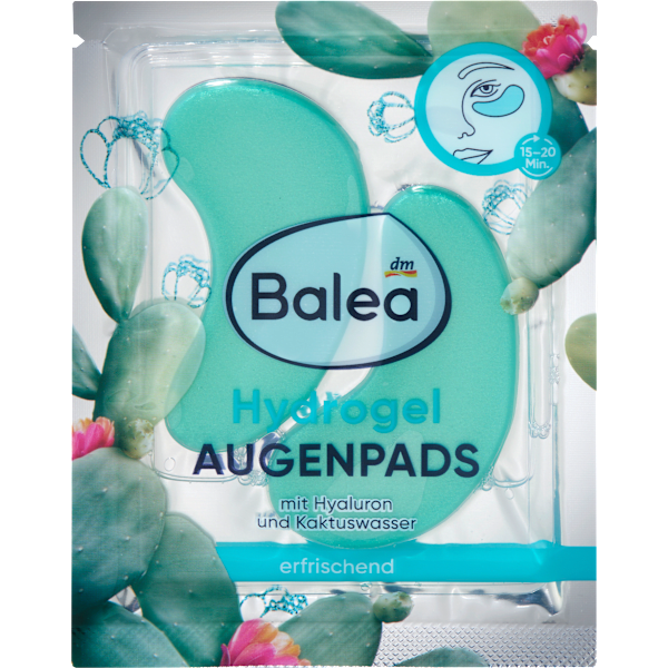 Augenpads Hydrogel Kaktuswasser (1 Paar) Balea