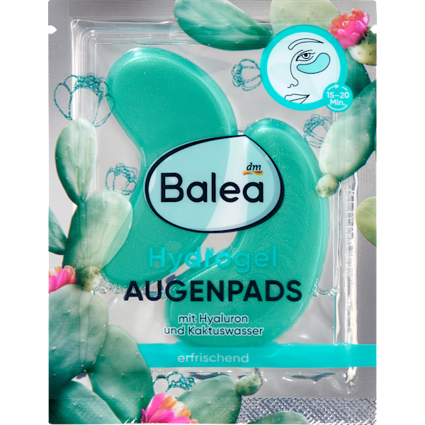 Augenpads Hydrogel Kaktuswasser (1 Paar) Balea