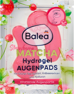 Augenpads Hydrogel Strawberry Matcha (1 Paar) Balea
