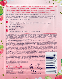 Augenpads Hydrogel Strawberry Matcha, 3- farbig (1 Paar) Balea