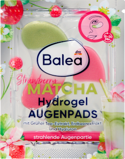 Augenpads Hydrogel Strawberry Matcha, 3- farbig (1 Paar) Balea