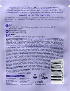 Augenpads Sweet Berry bedruckt (1 Paar) Balea