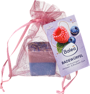 Badezusatz Würfel Lotusblüte/Blaubeere Balea