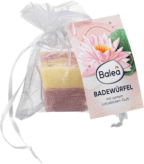 Badezusatz Würfel Lotusblüte/Blaubeere Balea