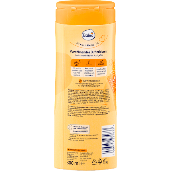 Cremedusche Milch & Honig Balea