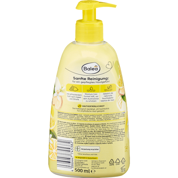 Cremeseife Ginger & Lemon Balea