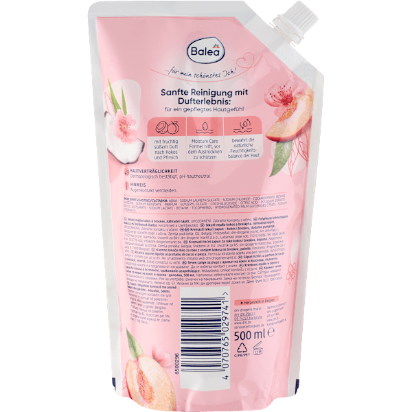 Cremeseife Pfirsich & Kokos Nachfüllpack Balea