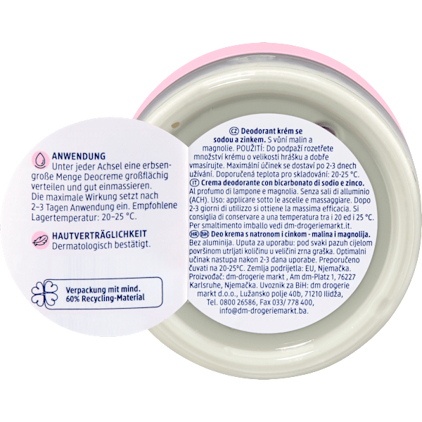 Deocreme mit Natron & Zink Balea