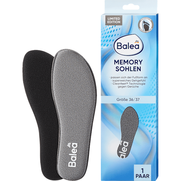 Einlegesohlen Memory Foam, Gr. 36/37 (1 Paar) Balea