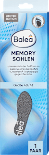 Einlegesohlen Memory Foam, Gr. 40/41 (1 Paar) Balea