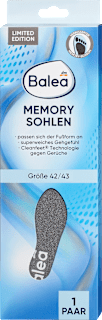 Einlegesohlen Memory Foam, Gr. 42/43 (1 Paar) Balea