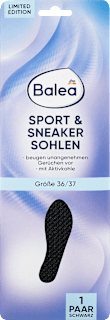 Einlegesohlen Sport & Sneaker schwarz, Gr. 36/37 (1 Paar) Balea