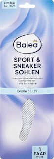 Einlegesohlen Sport & Sneaker weiß, Gr. 38/39 (1 Paar) Balea