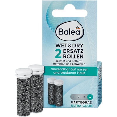 Balea Replacement rolls for callus remover (level 4) ultra coarse, 2 pieces