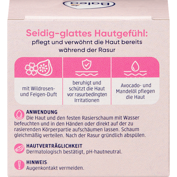 Fester Rasierschaum Wildrose Balea