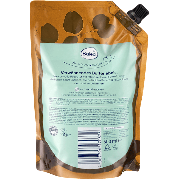 Flüssigseife Eukalyptus & Lotus, Nachfüllpack Balea