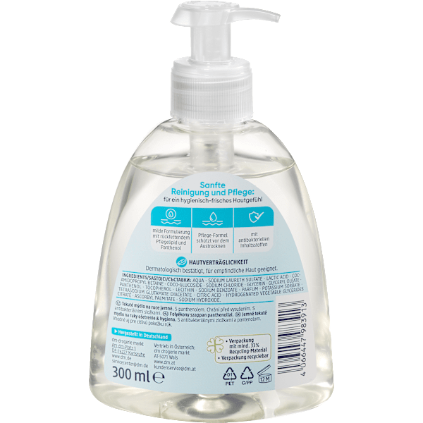 Flüssigseife, milde Seife Pflege & Hygiene, antibakteriell Balea