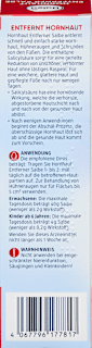 Fußcreme Hornhautentferner Salbe Balea