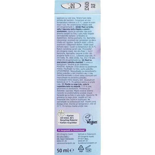 Fußcreme Schrundensalbe Urea Balea