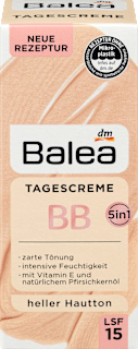 Gesichtscreme BB Creme Heller Hautton LSF 15 Balea