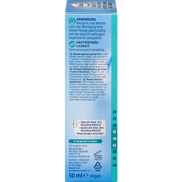Gesichtscreme Gel Beauty Hyaluron Hydro Plump Balea
