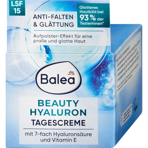 Gesichtscreme Hyaluron Beauty LSF 15 Balea