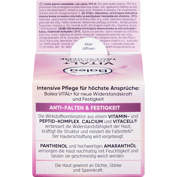 Gesichtscreme Vital+ LSF 15 Balea