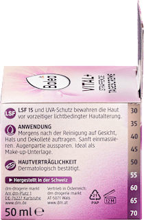 Gesichtscreme Vital + straffend LSF 15 Balea