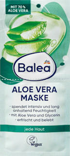 Gesichtsmaske Aloe Vera Sachet (2x8 ml) Balea