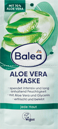 Gesichtsmaske Aloe Vera Sachet (2x8 ml) Balea