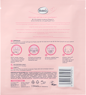 Gesichtsmaske Glass Skin Hyaluronic Be You Balea