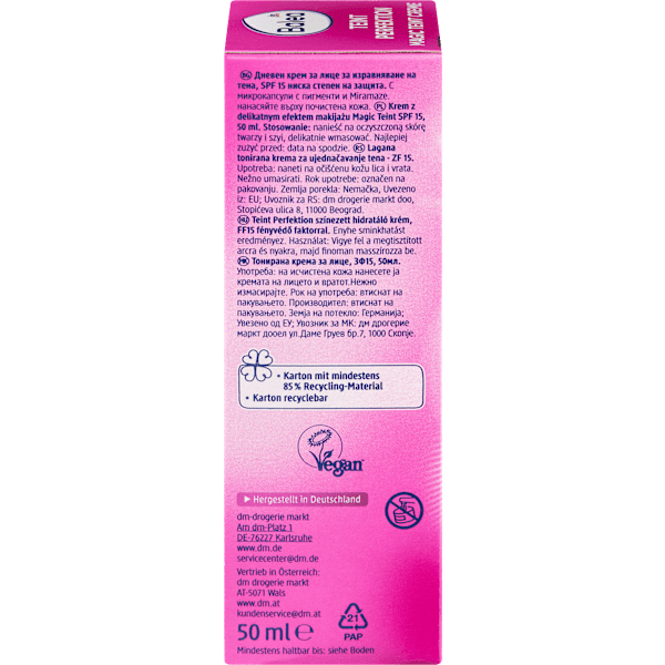 Getönte Tagescreme Teint Perfektion Magic Teint Creme LSF 15 Balea