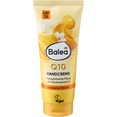Balea Hand cream Q10 with apricot oil and SPF15, 100 ml