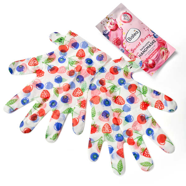 Handmaske Sweet Berry bedruckt (1 Paar) Balea