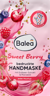 Handmaske Sweet Berry bedruckt (1 Paar) Balea