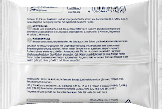 Hygiene Reinigungstücher, Reisegröße Balea