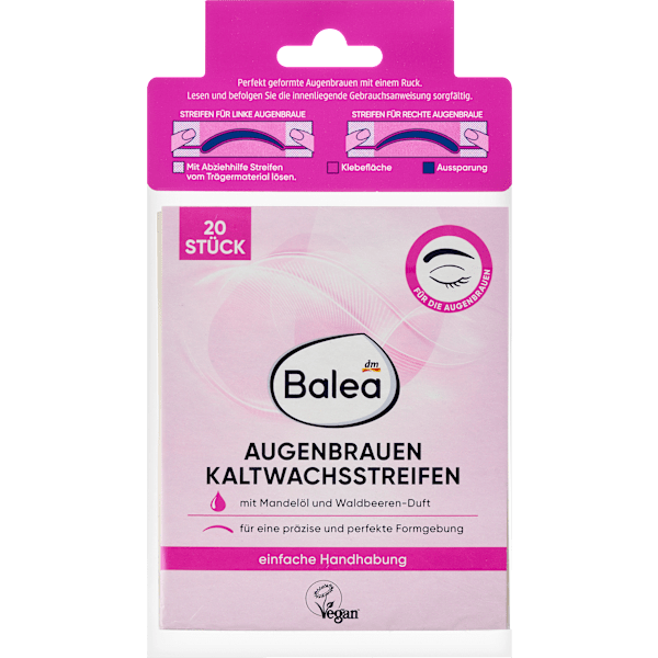 Kaltwachsstreifen Augenbrauen Balea