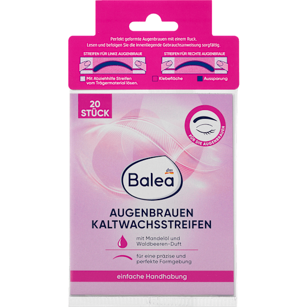 Kaltwachsstreifen Augenbrauen Balea