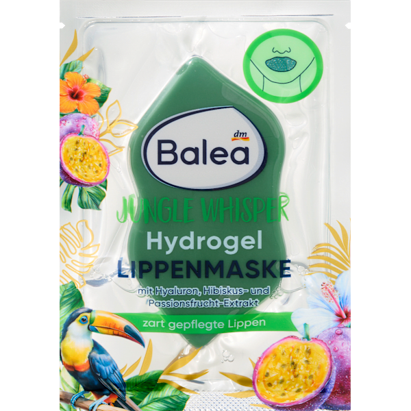 Lippenmaske Hydrogel grün, Jungle Whisper Balea