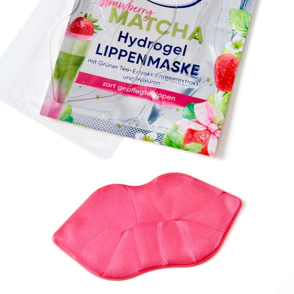 Lippenmaske Hydrogel Strawberry Matcha Balea