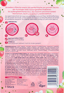 Lippenmaske Hydrogel Strawberry Matcha Balea