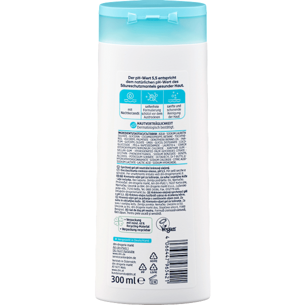 Duschgel pH 5,5 Hautneutral Creme-Öl Dusche Balea med