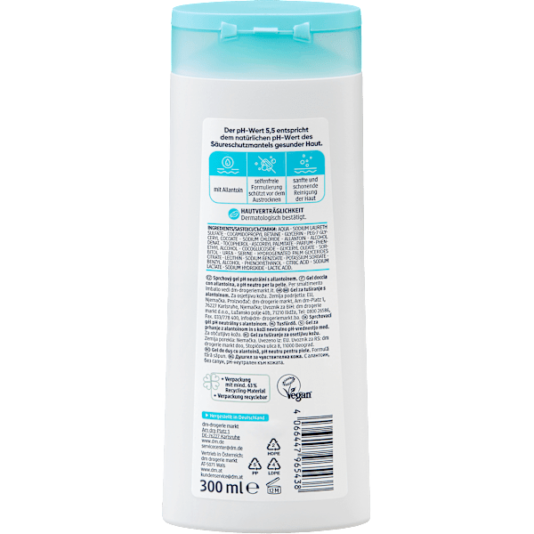 Duschgel pH 5,5 hautneutral mit Allantoin Balea med