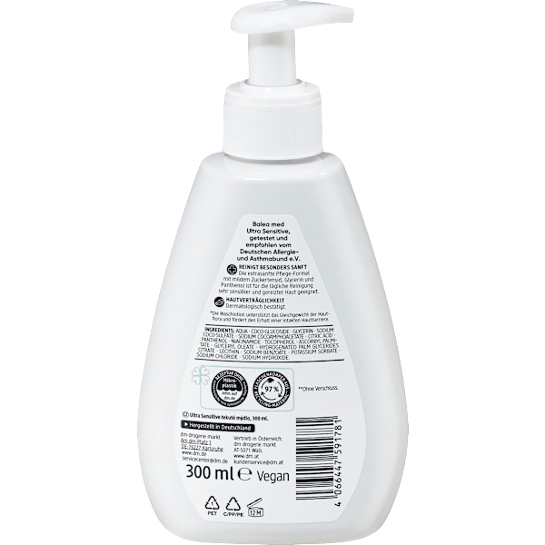Flüssigseife Waschlotion Ultra Sensitive  Balea med