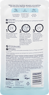 Fußmaske Socken Ultra Sensitive, (1 Paar) Balea med